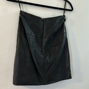 Missguided Faux Leather Skirt